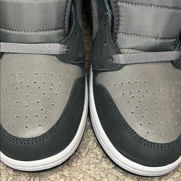 Nike Air Jordan 1 Mid SE Shoes Night Stadium Black - Picture 9 of 14